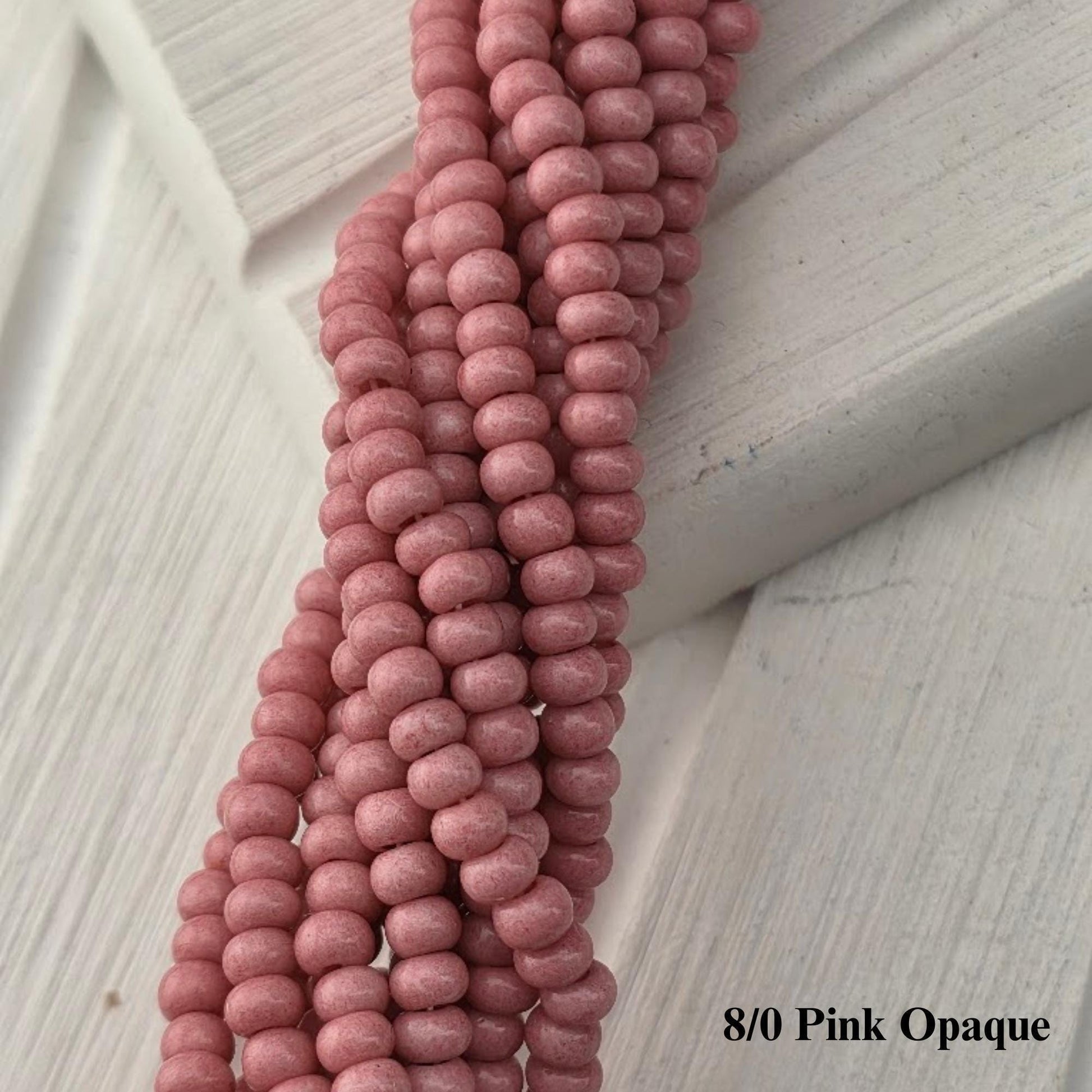 Preciosa Ornela 8/0 Czech Glass Seed Beads - Opaque Half-Hank (6x 12" Strands), 3mm Round Rocaille Beads for Jewelry Making & Beadweaving