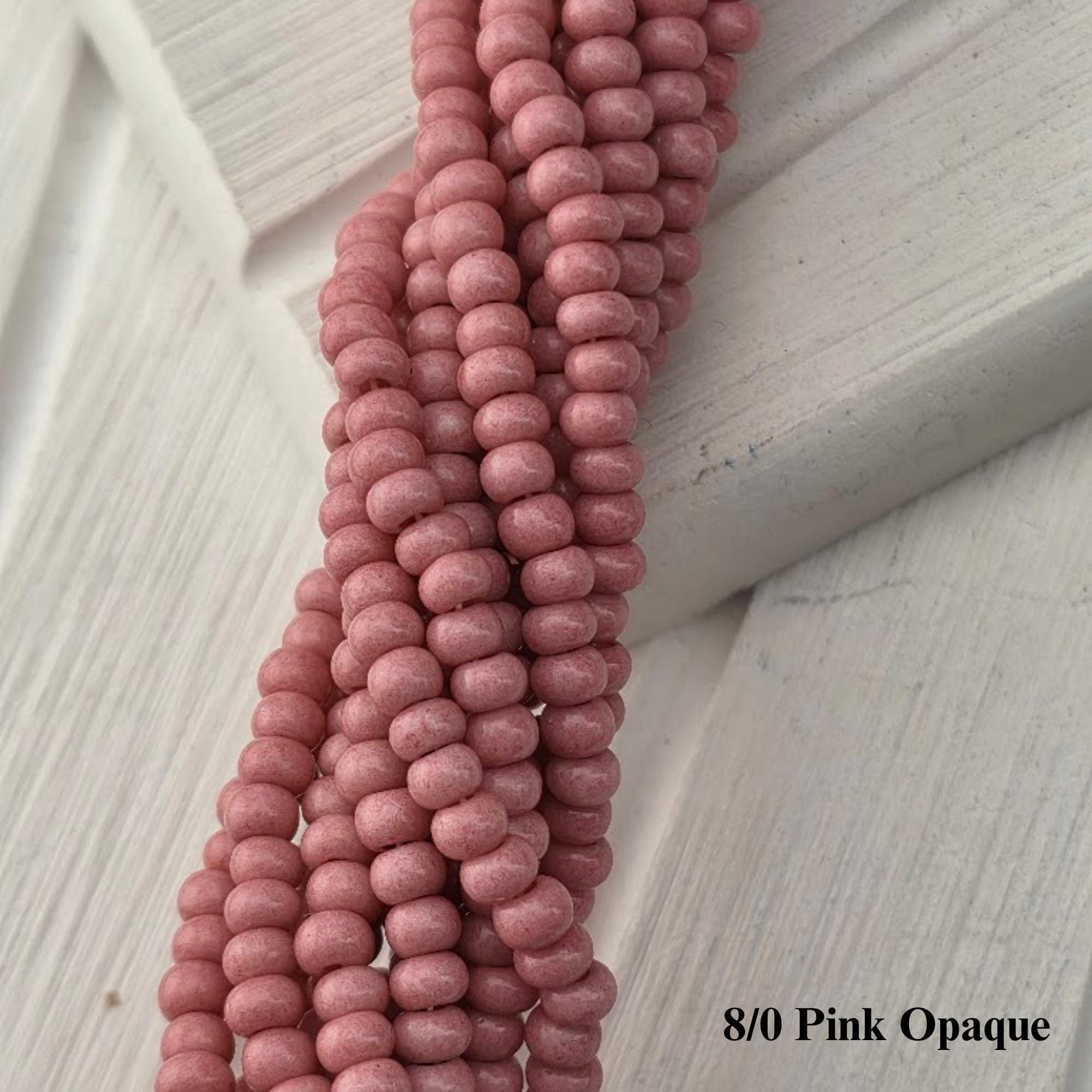 Preciosa Ornela 8/0 Czech Glass Seed Beads - Opaque Half-Hank (6x 12" Strands), 3mm Round Rocaille Beads for Jewelry Making & Beadweaving