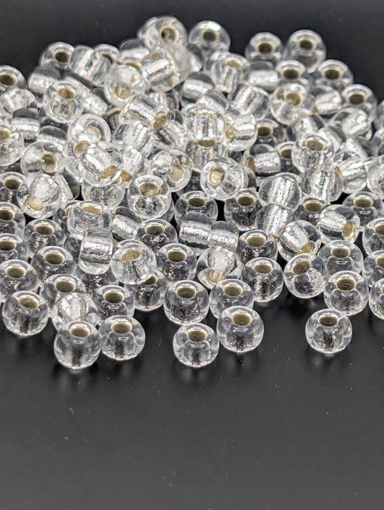 Crystal Transparent Silver Lined Rocaille | 6/0 | Miyuki - 15g pkg