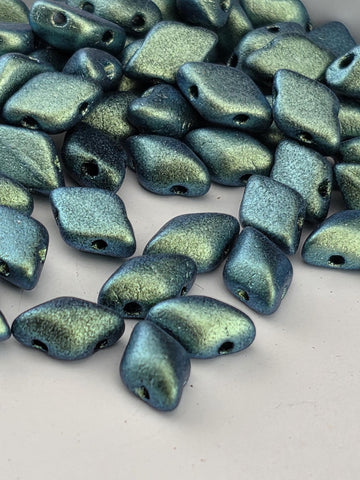 GEMDUO 8 x 5mm Polychrome - Aqua Teal 2.5 Tube