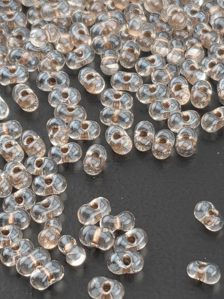 Crystal/Taupe ICL* Miyuki Berry/Peanut Beads (15g pkg)