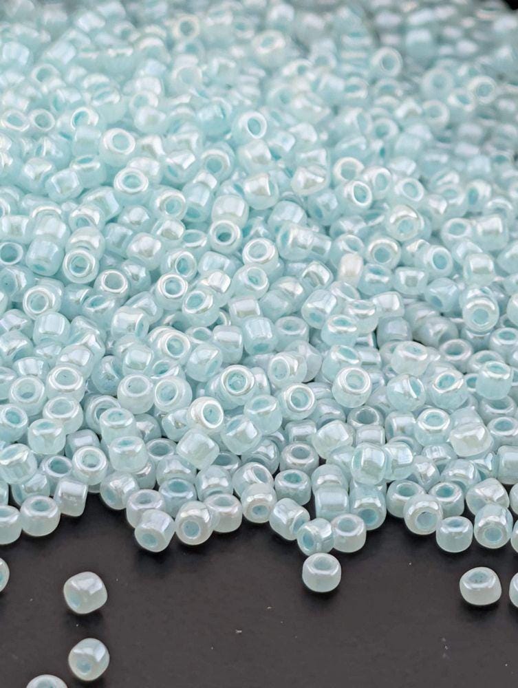 Matsuno Seed Bead Set, Pastel DIY Jewelry Supply | 10 Opaque Colors | 11/0 Size