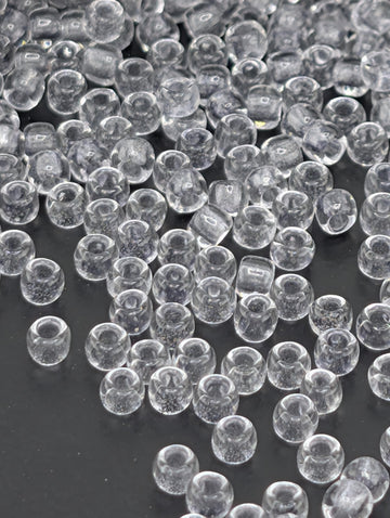 Glow in the Dark Seed Beads: Gray Crystal & Bright Green TOHO 8/0