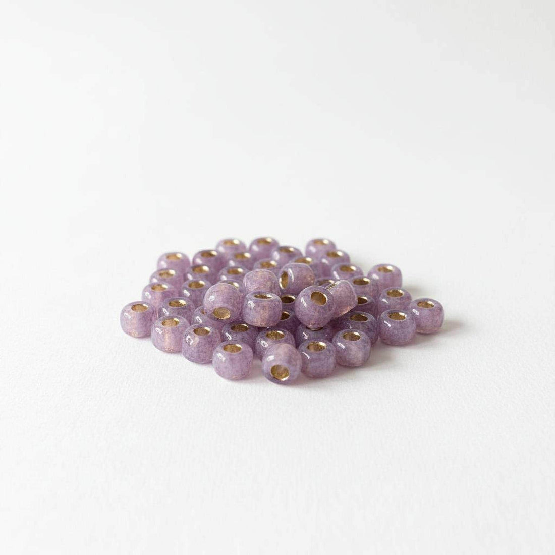PermaFinish - Silver-Lined Milky Amethyst Size 8/0 Toho Round 2.5" tube