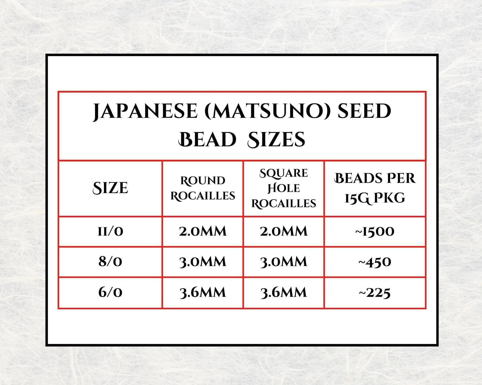 Dark Orange Opaque Matte Matsuno Seed Beads | Size 11/0 (2mm) | 15g, ~1650 pcs