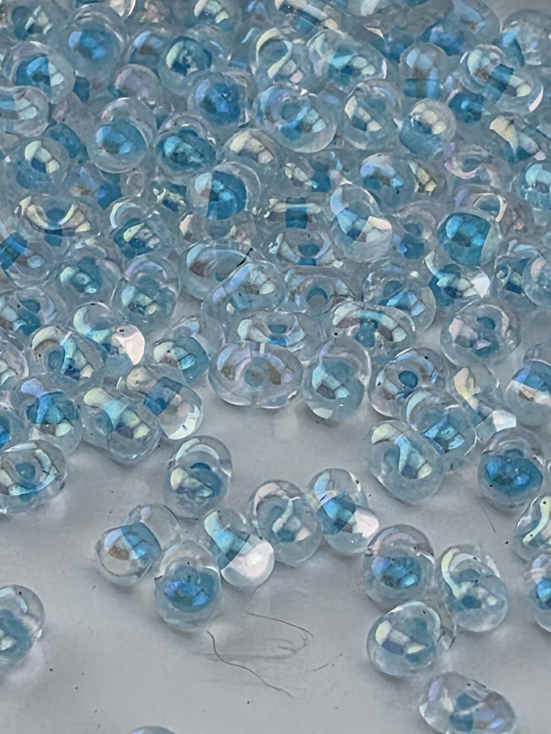 Crystal/Sky Blue ICL/R Miyuki Berry/Peanut Beads (15g pkg)