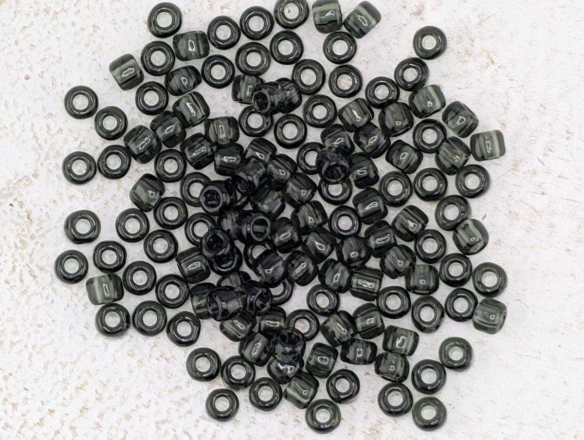 Transparent Grey Matsuno Seed Beads - Size 6, 15g Pack
