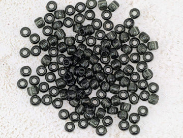 Transparent Grey Matsuno Seed Beads - Size 6, 15g Pack
