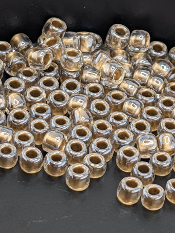Toho Japanese Seed Beads: Gold-Lined Crystal, Size 6/0, 2.5-Inch Tube