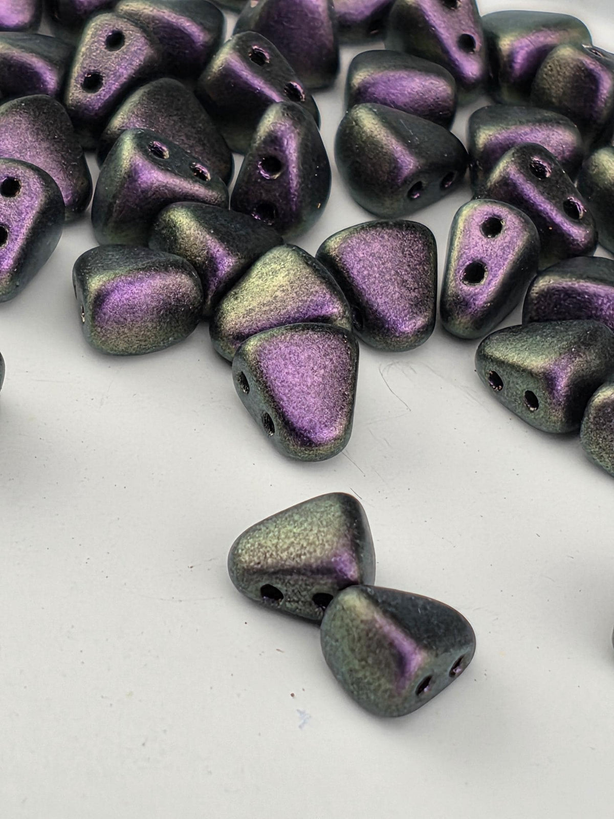 Japanese Seed Beads, 6x5mm Two Hole - Black Currant | Glass | 2.5 Tube