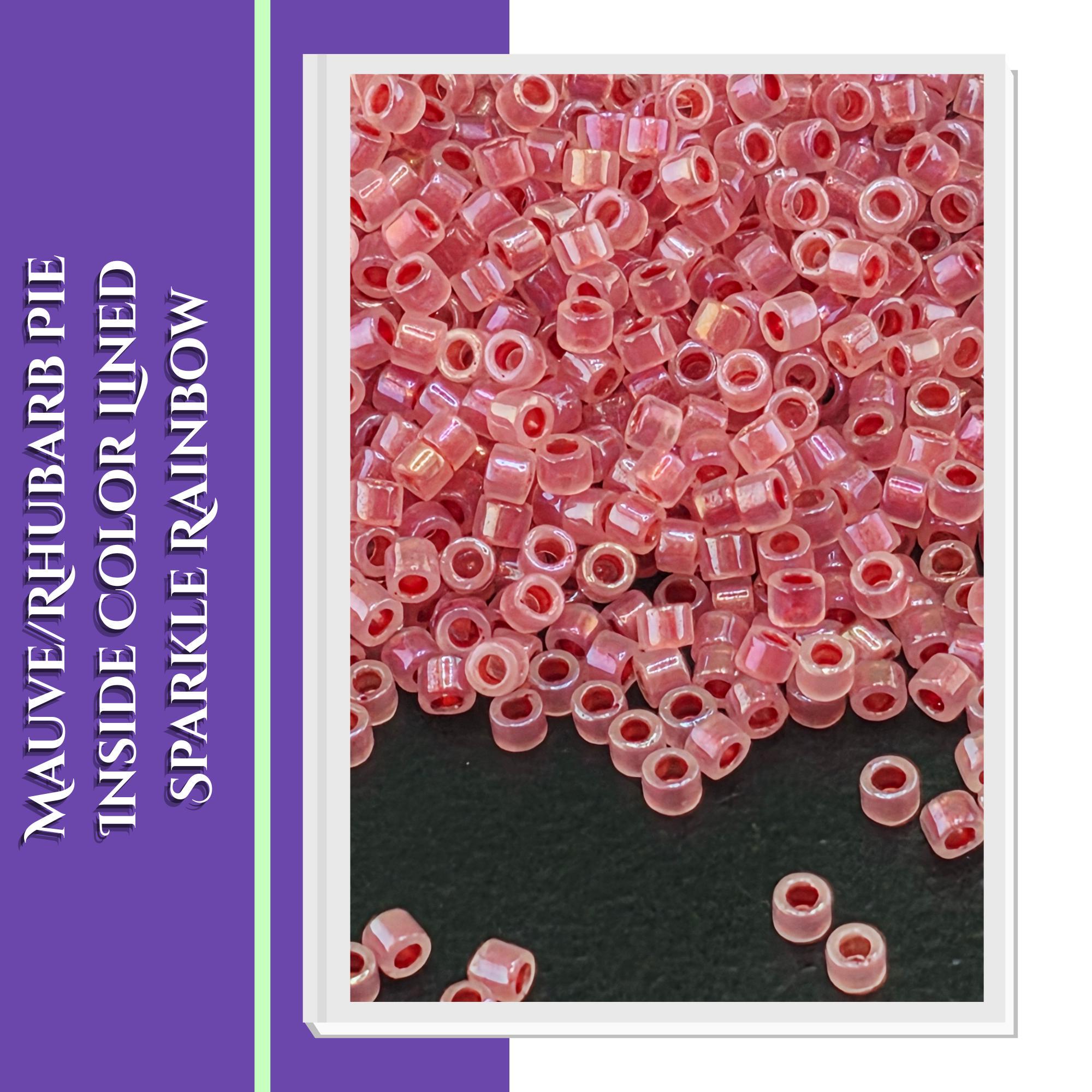 Miyuki Delica 11/0 Beads | Inside Color Lined Sparkle Rainbow | Individual 7g Tubes or Full Set of 11 | Frost Ice Cylinder Seed Beads
