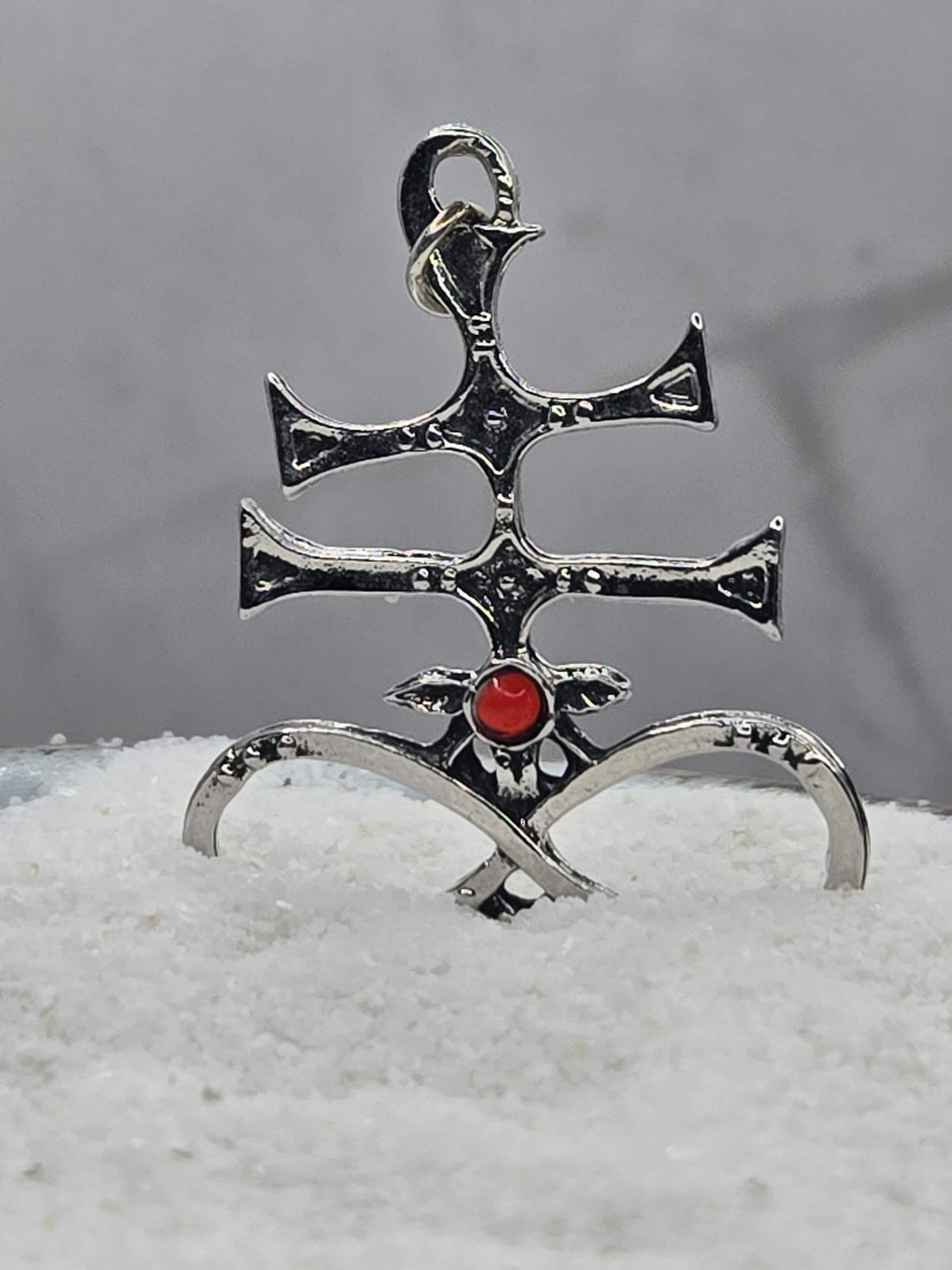 Gothic Skeleton Pendant, Silver Plated - Bag or Car Charm Accessory