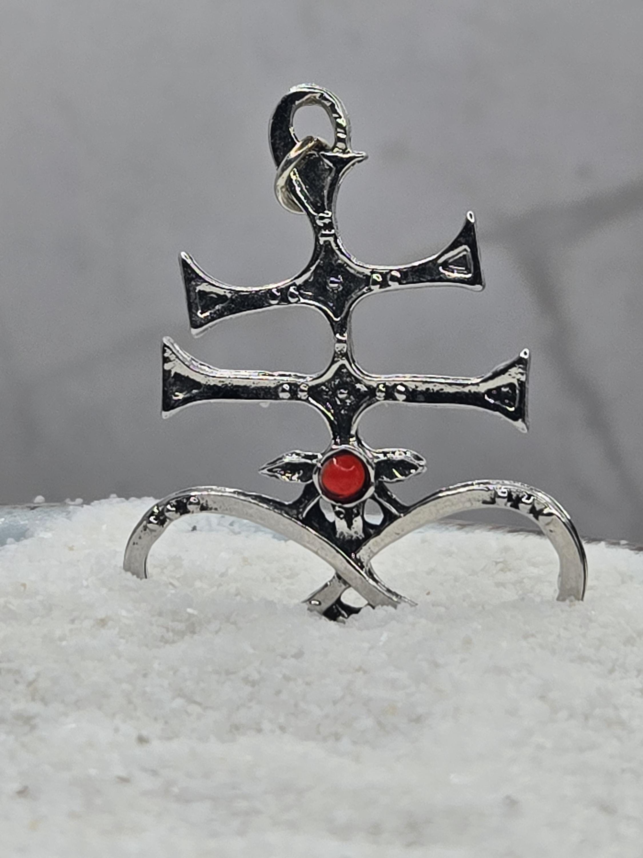 Gothic Silver Skeleton Pendant, Skull Charm (Bag or Car Accessory)