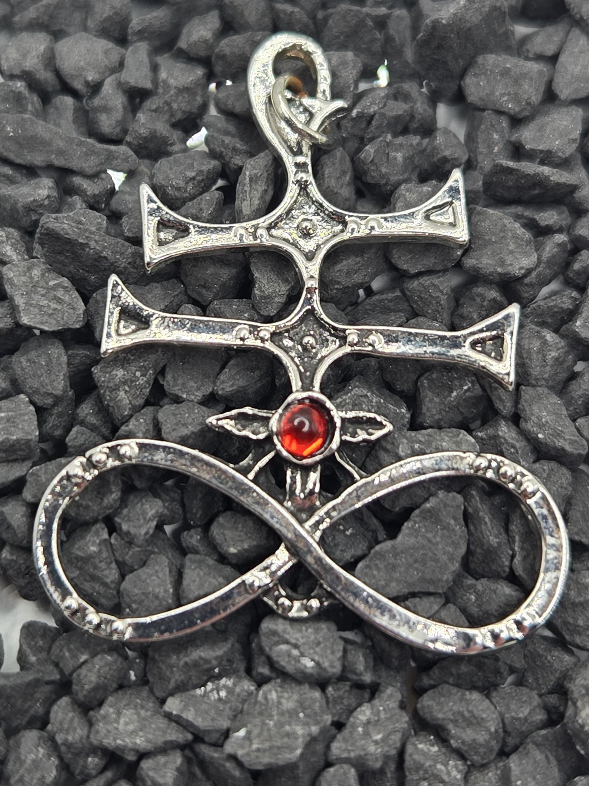 Gothic Silver Skeleton Pendant, Skull Charm (Bag or Car Accessory)