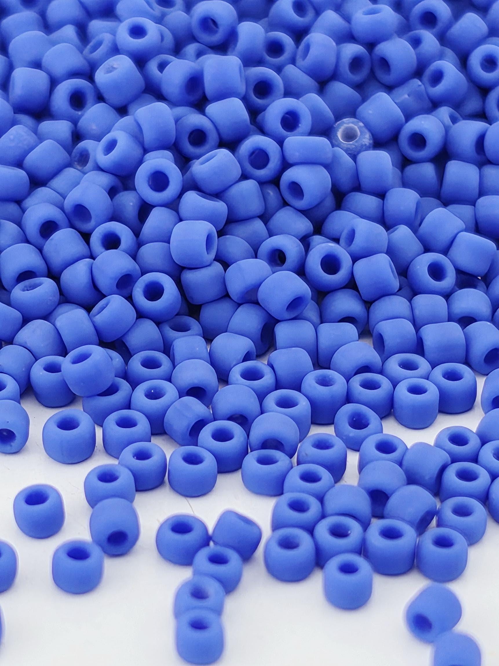 Medium Blue Opaque Matte Matsuno Seed Beads | Size 11/0 (2mm) | 15g, ~1650 pcs