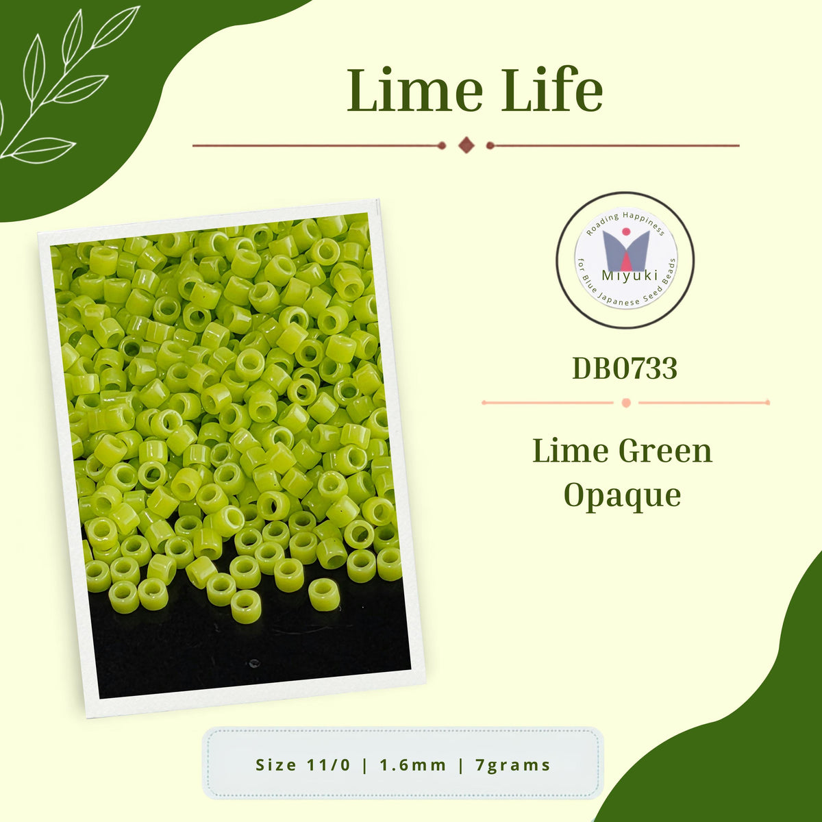 a collection of lime green, green, and green, oval-shaped objects, possibly beads or seeds, arranged in a visually appealing manner.