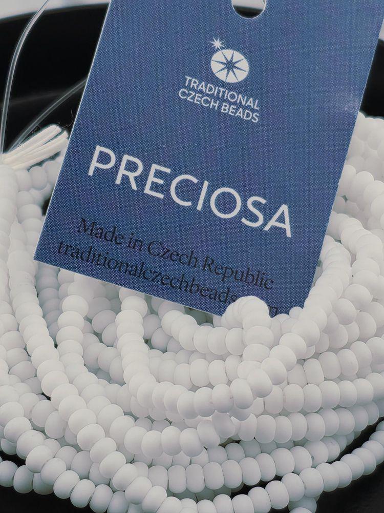 Round Preciosa half-hank Bead Set, Blue Turquoise Matte DIY Jewelry Supply | Seed Bead Collection | 8/0 Size