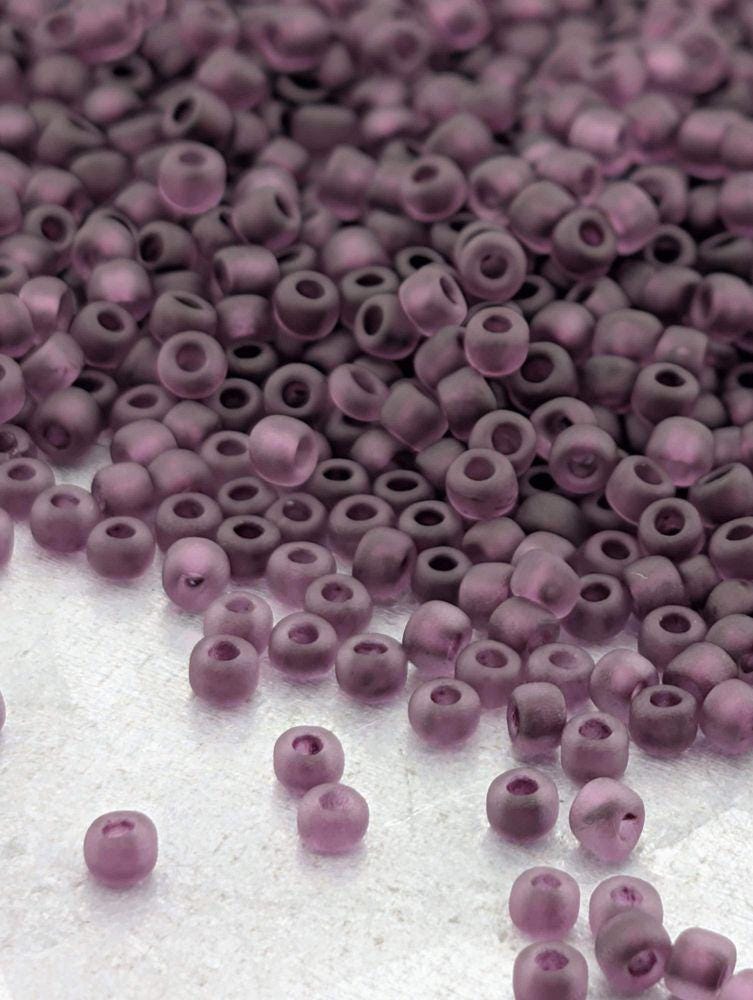 Matsuno Seed Bead Set, Translucent Matte DIY Jewelry Supply | 14 Colors | 8.5g