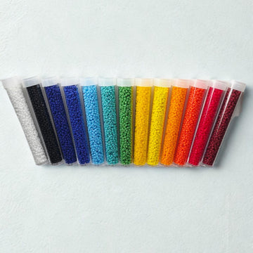 Matsuno Seed Bead Set, Matte Opaque Colors | DIY Jewelry Supply | 13-Pack 8.5g Each