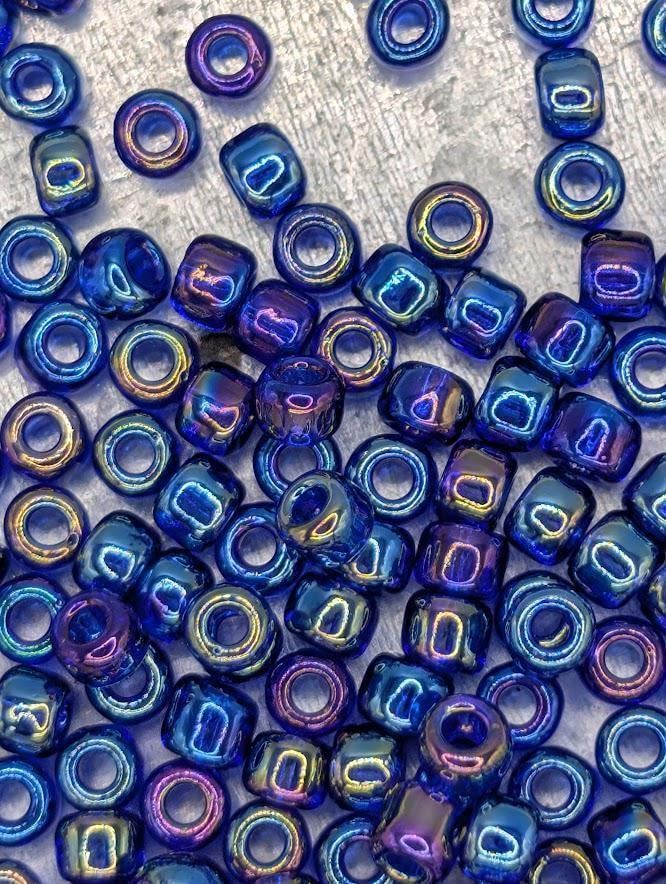 5023SB Opaque Rainbow Cobalt 8/0 Matsuno Seed Beads (15g, ~600 pcs)