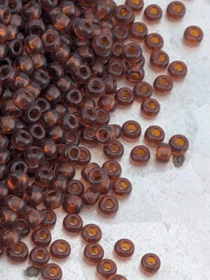Dark Amber Transparent Rocaille | 8/0 | Miyuki - 15g pkg