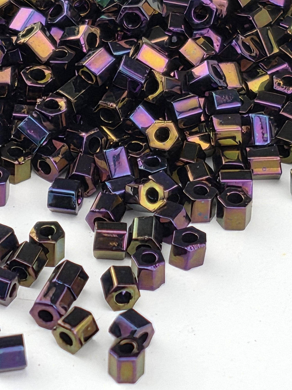 Toho Seed Beads, Metallic Iris Purple Hex 11/0 | Japanese Glass | Bead Weaving & Jewelry Making