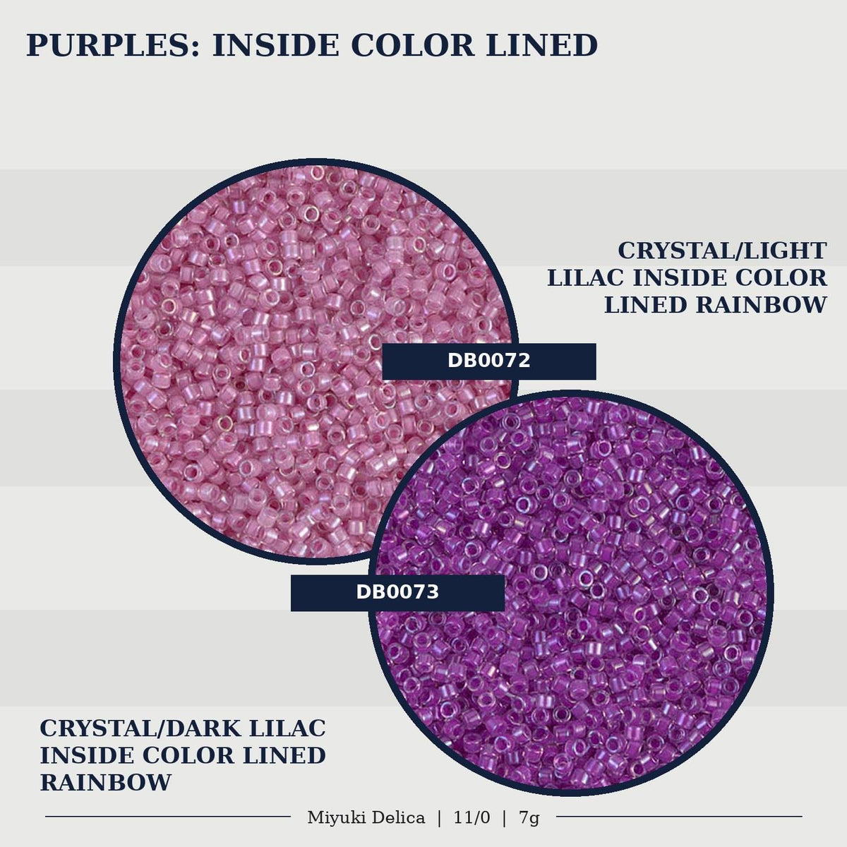 Miyuki Delica Size 11/0 Japanese Glass Seed Beads, Inside Color Lined | Choose Your Color | Diy Jewelry Supply