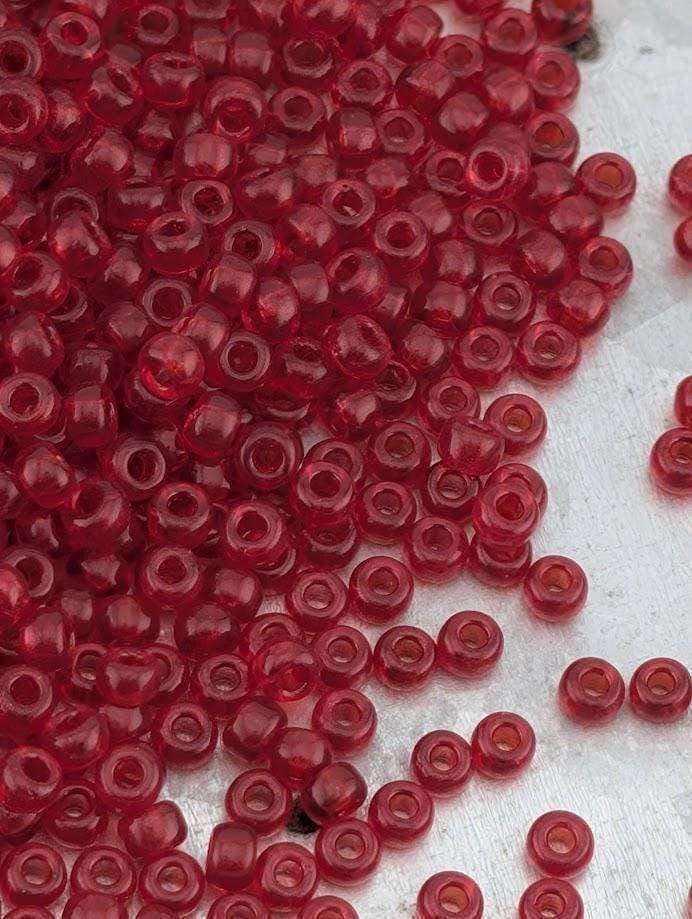 Cherry Transparent Rocaille | 8/0 | Miyuki - 15g pkg