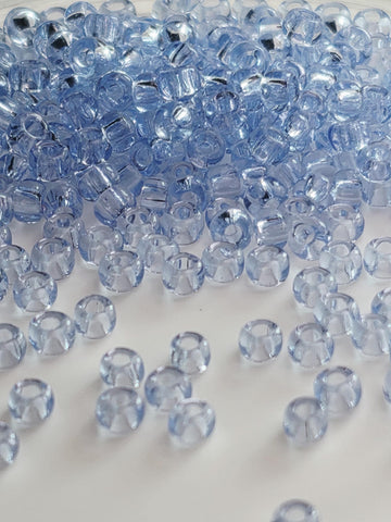 4445SB Transparent Light Blue 8/0 Matsuno Seed Beads (15g, ~600 pcs)
