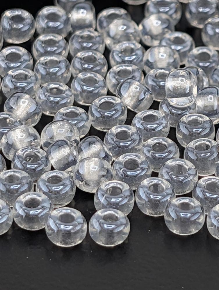 Crystal/Silver Inside Color Lined Sparkle Rocaille | 6/0 | Miyuki - 15g pkg