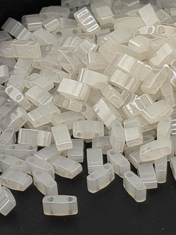 HTL0512-Miyuki Half-TIla Beads:Eggshell C (7.5g pkg)