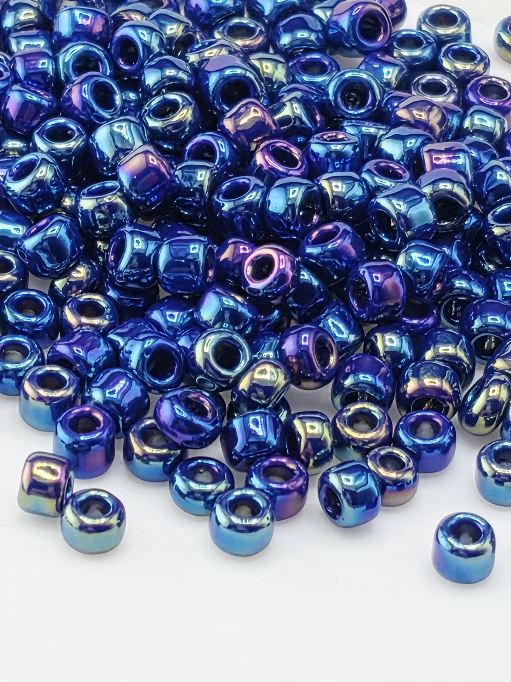 5023SB Opaque Rainbow Cobalt 8/0 Matsuno Seed Beads (15g, ~600 pcs)