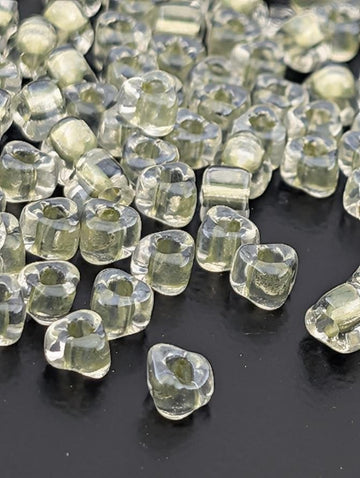 Miyuki Triangle Beads, Crystal Inside Color Lined Sparkle | 5/0 Size | 15g Pack