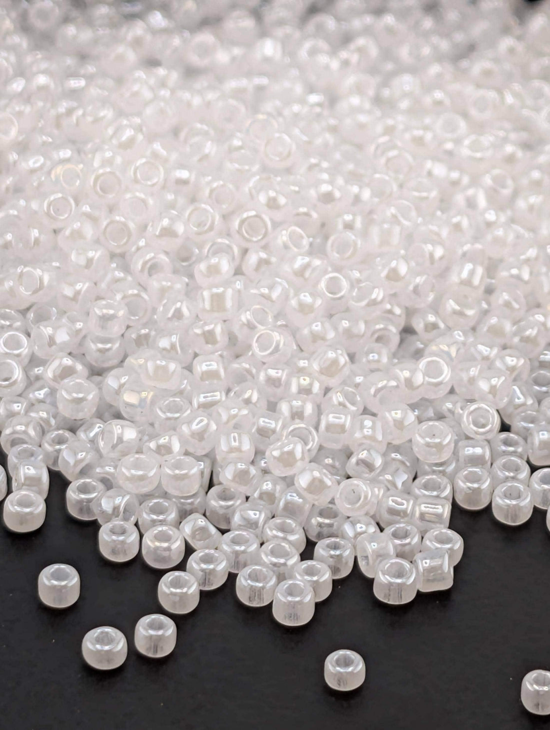 Matsuno Beads, Opaque Ceylon Pastel White | Japanese Glass Seed | 15g Pack