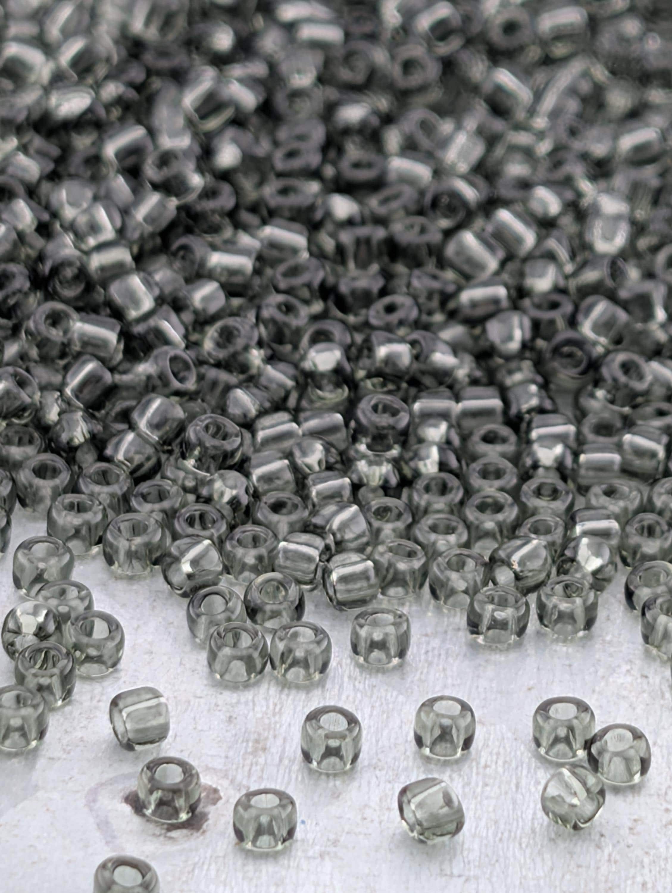 Grey Seed Beads, Matsuno Japanese Size 11/0 (2mm) | Glass Transparent | 15g ~1650 Pcs