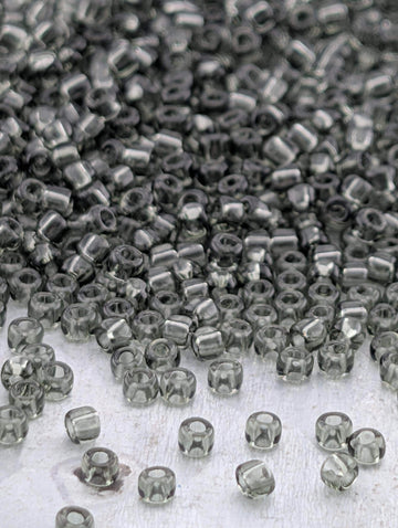 Grey Seed Beads, Matsuno Japanese Size 11/0 (2mm) | Glass Transparent | 15g ~1650 Pcs