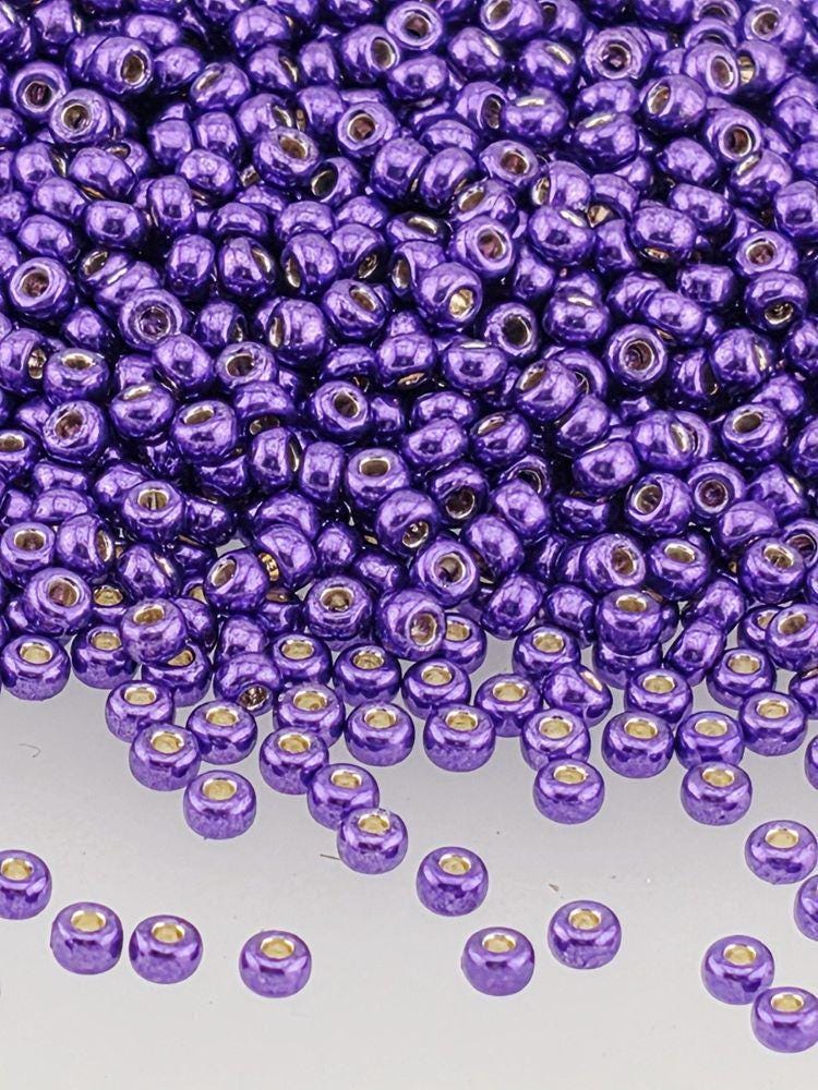 Lilac Night Beads, Miyuki Round Seed | Duracoat Galvanized Glass | 11/0 Size