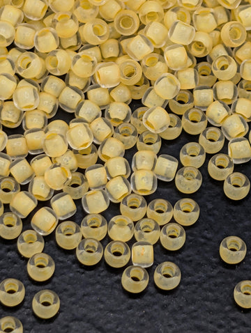 Inside Color Frosted Toho Round Beads | Japanese Glass, Size 11/0 | Butter Lined