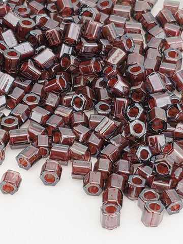 Toho Hex Seed Beads, Inside-Color Montana Blue | 3mm | Loomwork Supply