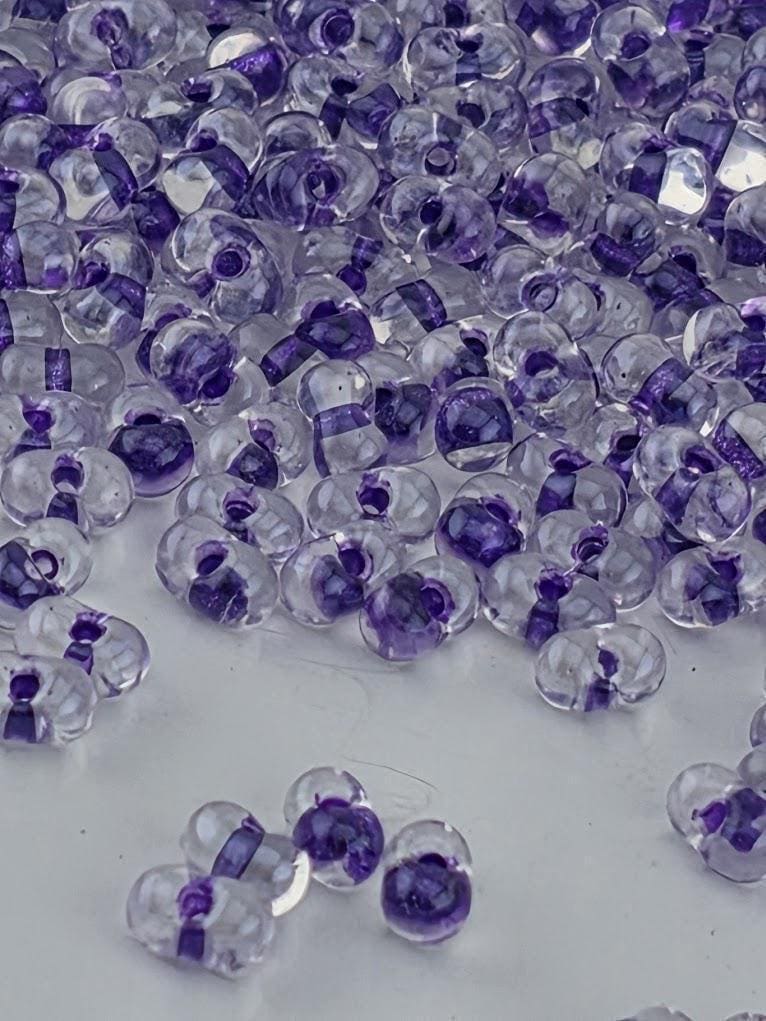 Crystal/Purple ICL* Miyuki Berry/Peanut Beads (15g pkg)
