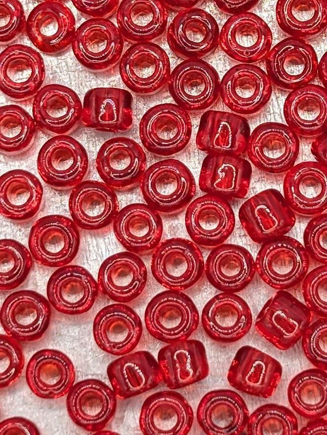 Matsuno Round Beads, Transparent Red, #8 Round | 8/0 | 15g Pack