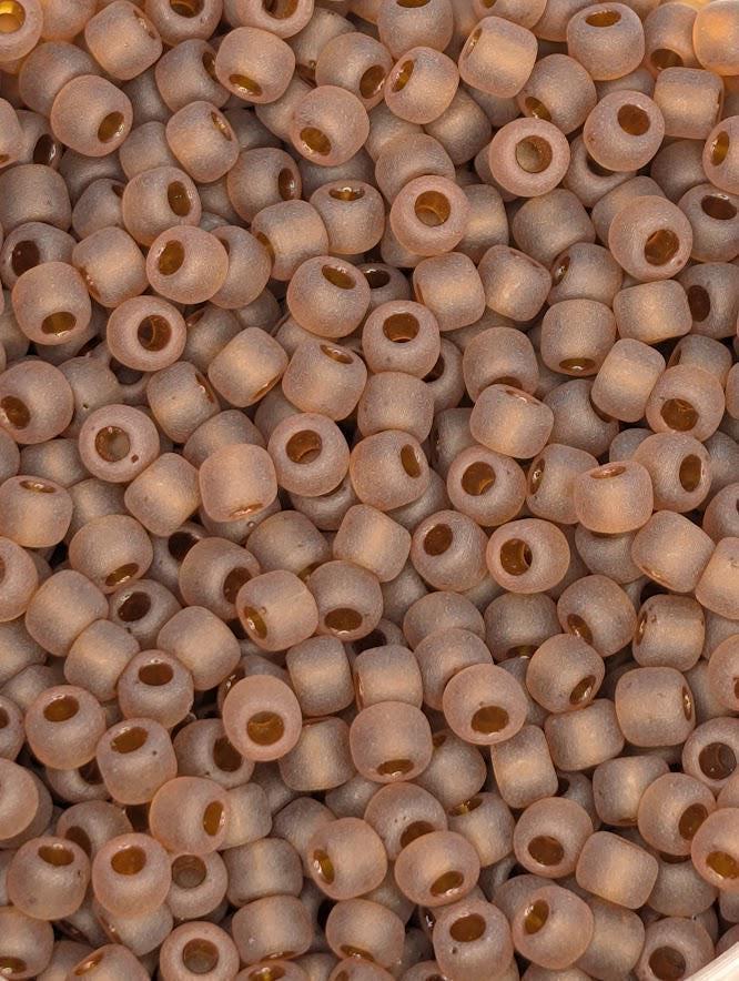 8338SB Transparent Root Beer Matte 8/0 Matsuno Seed Beads (15g, ~600 pcs)