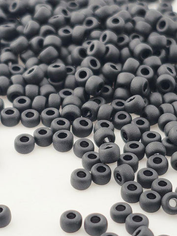 Black Opaque Matte Rocaille | 8/0 | Miyuki - 15g pkg