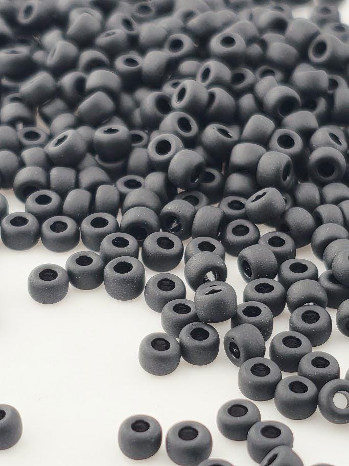 Black Opaque Matte Rocaille | 8/0 | Miyuki - 15g pkg