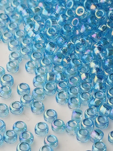 Blue Topaz Transparent Rainbow Rocaille | 8/0 | Miyuki - 15g pkg