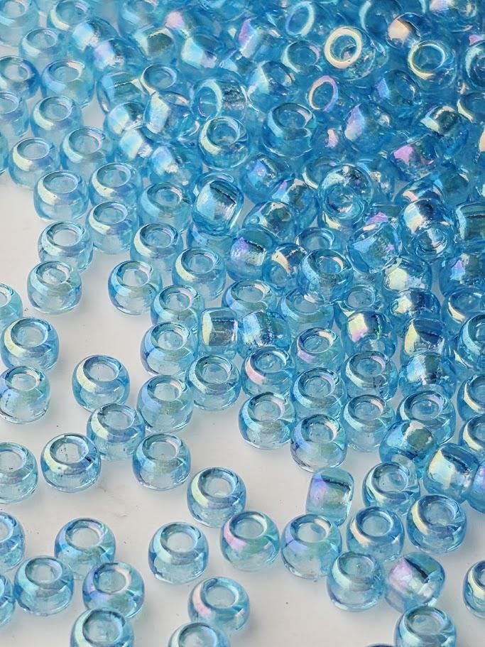 Blue Topaz Transparent Rainbow Rocaille | 8/0 | Miyuki - 15g pkg