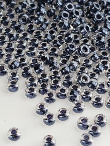 Crystal/Black Inside Color Lined Rocaille | 8/0 | Miyuki - 15g pkg