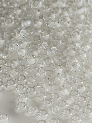 Crystal/White Inside Color Lined Rocaille | 8/0 | Miyuki - 15g pkg