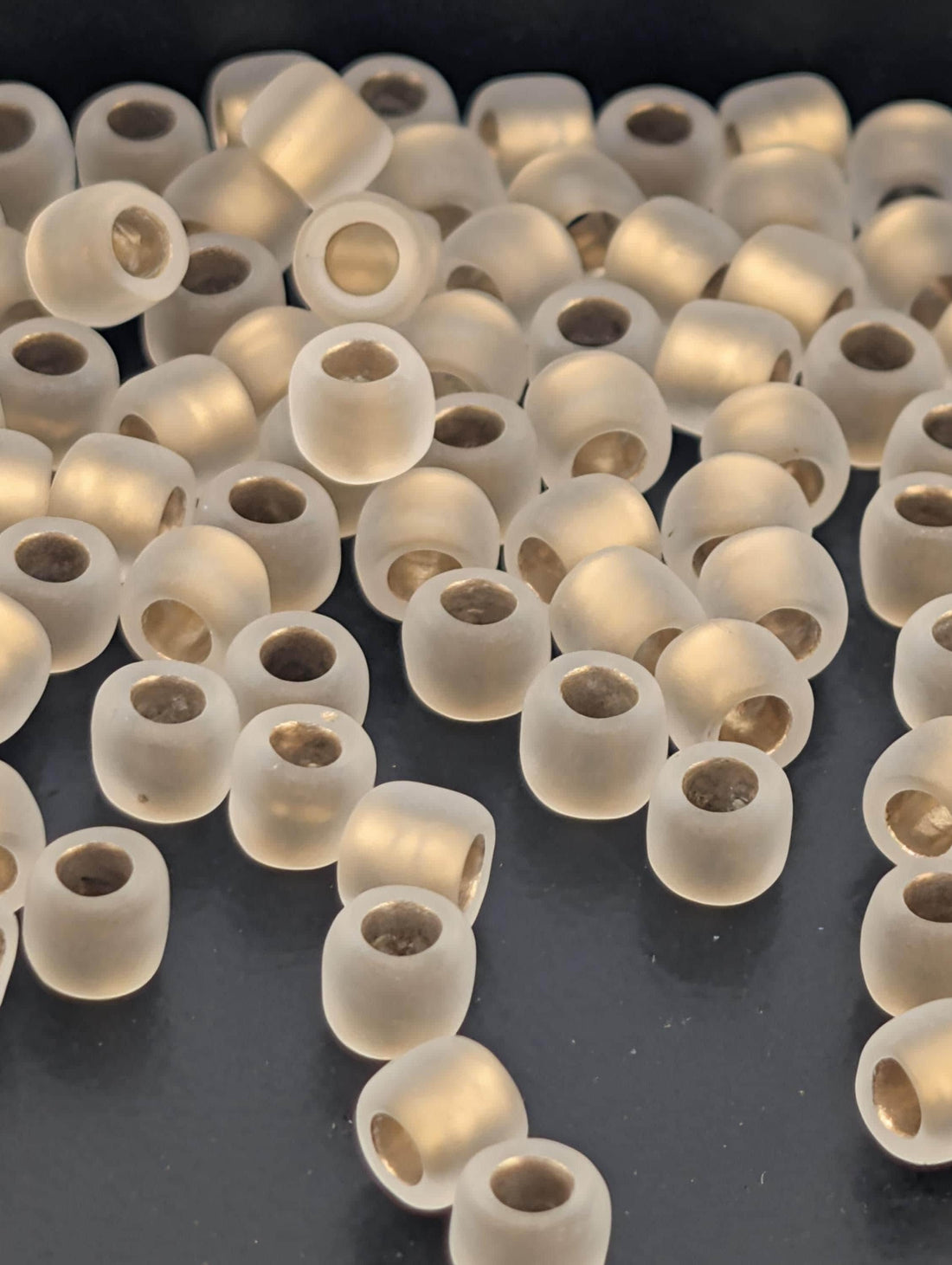 Toho Round Beads, Gold-Lined Frosted Crystal | 6/0 | 8g Pack