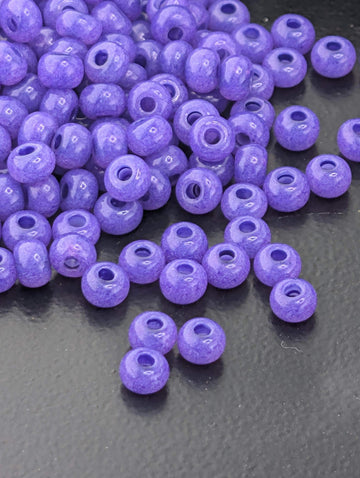 Violet Seed Beads, Opaque Czech Glass | Size 6/0 - Bead Weaving & Embroidery